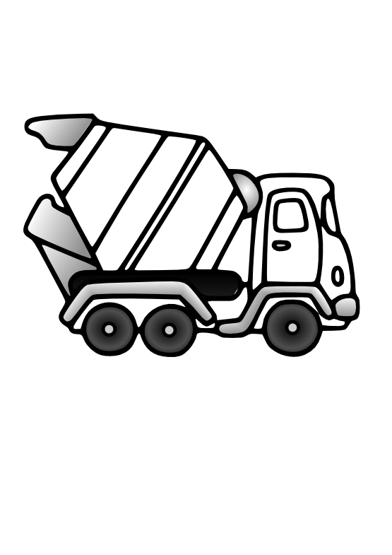 Truck Clipart Black And White.