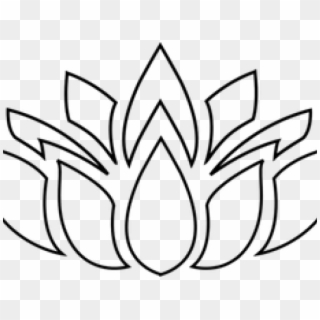 Lotus Flower Outline.