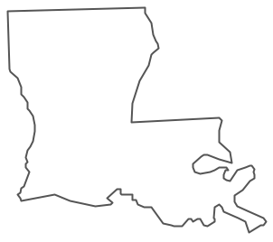 Outline Louisiana Clipart.