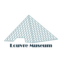 Musee du louvre Vector Image.