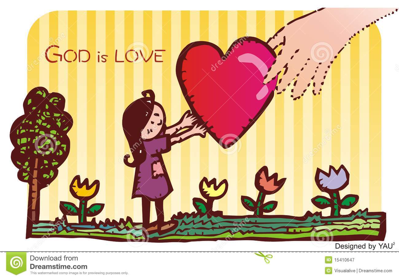 Showing Love To God Clipart.