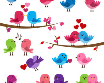 Love birds clipart.