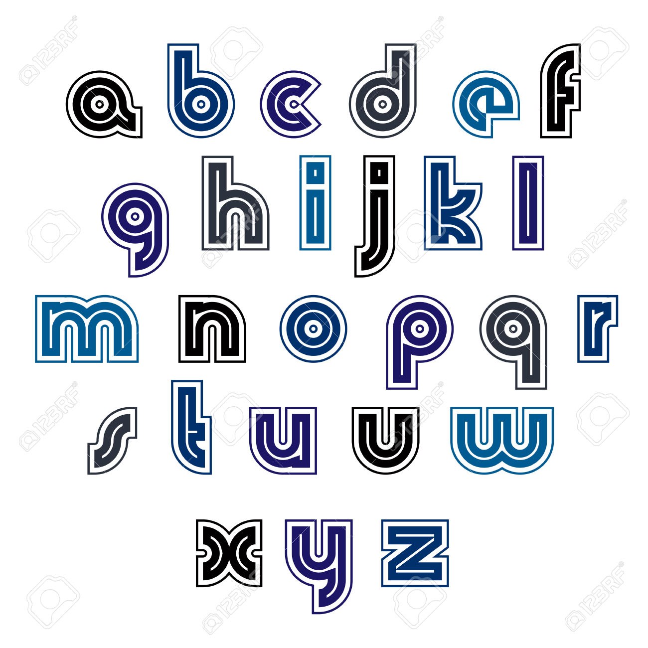 alphabet-letters-with-character-lower-case-only-etsy