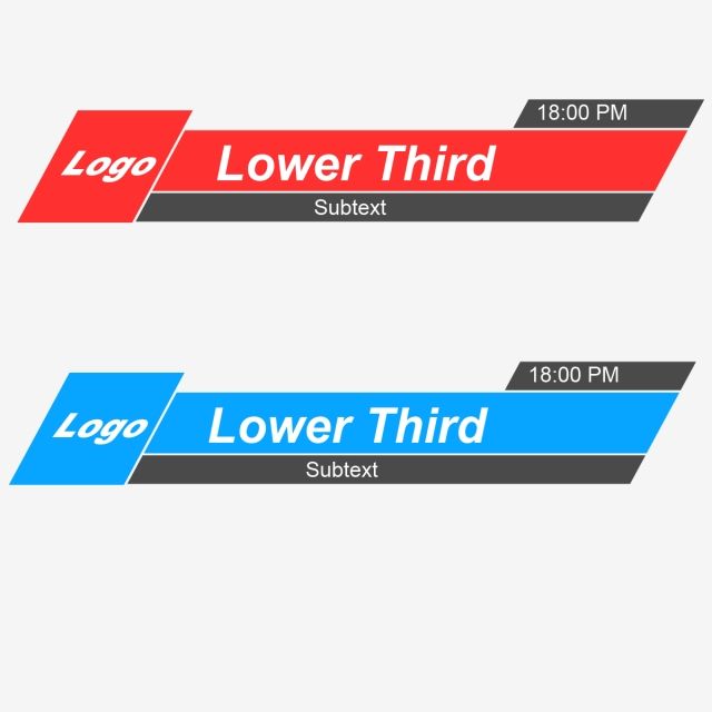 Lower Third Vector Banner, Free Lower, Third, Graphics PNG.