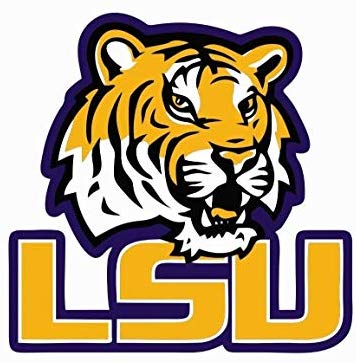 LSU Tigers College Football NCAA Color Sports Decal Sticker.