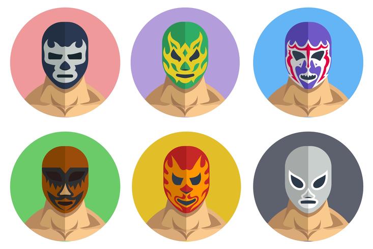 Luchador Free Vector Art.