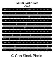 Moon phase calendar Stock Illustrations. 266 Moon phase calendar.