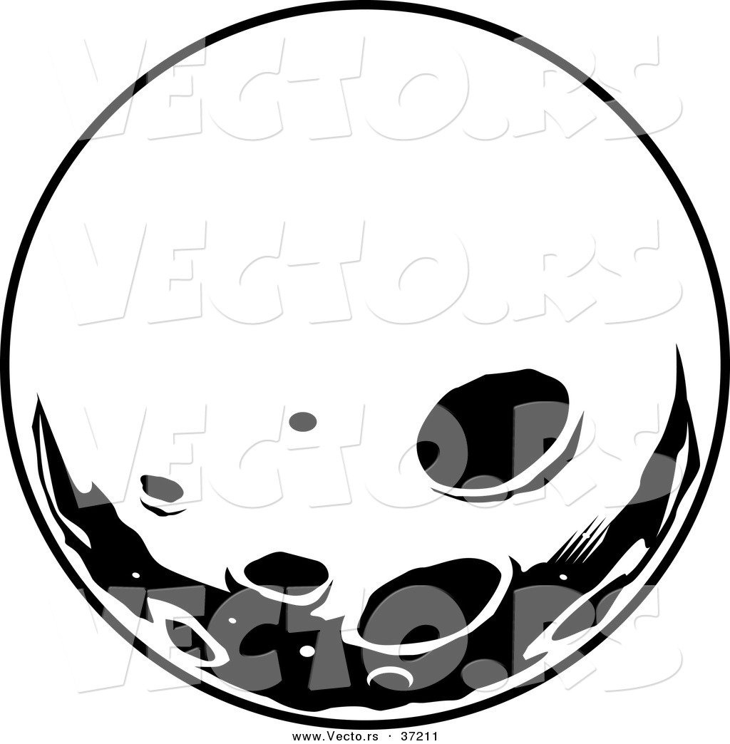 Moon crater clipart.