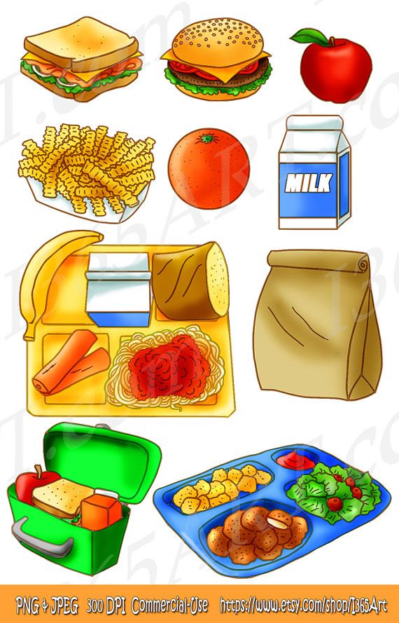 Kids Lunch Clipart.