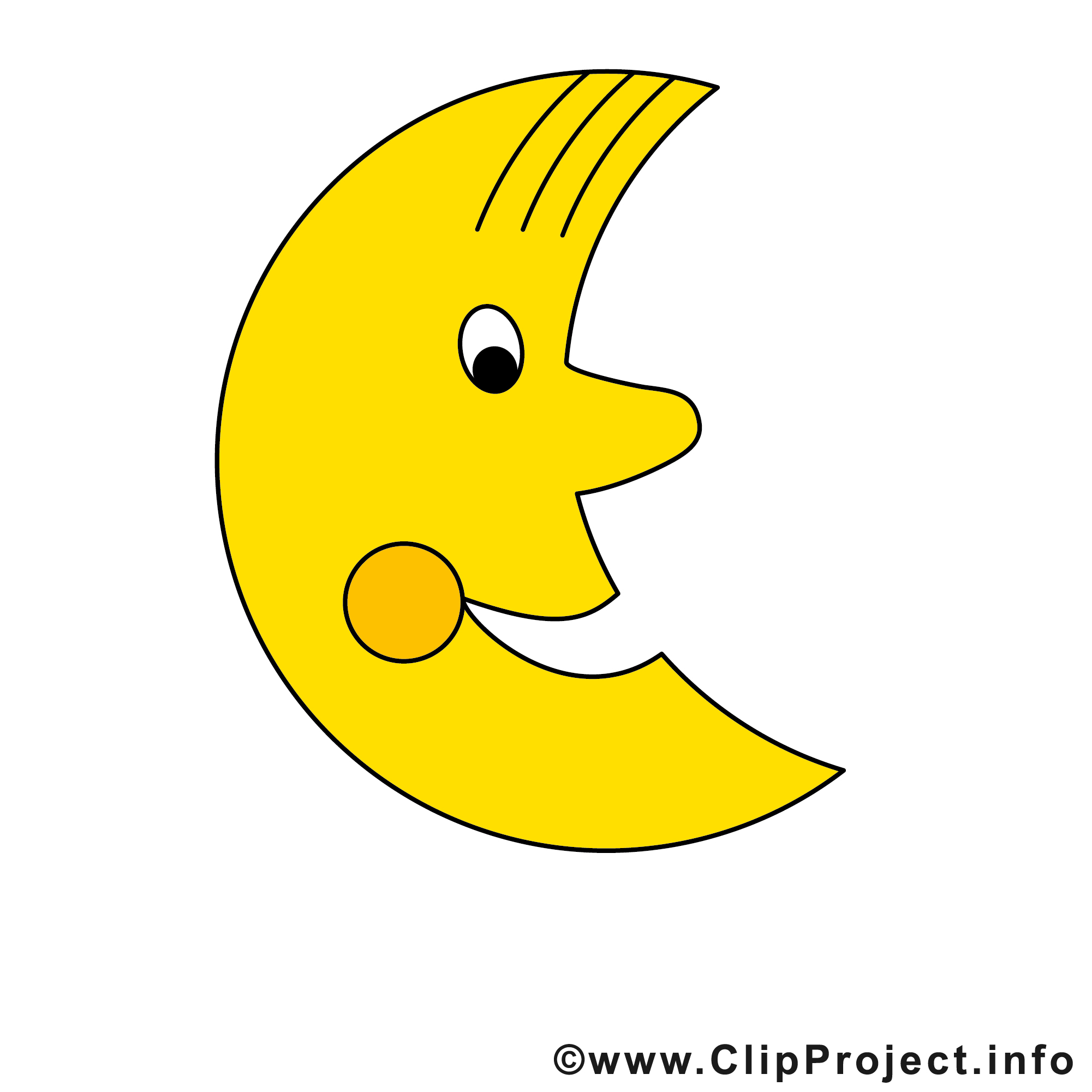 Lune clipart 10 » Clipart Station.