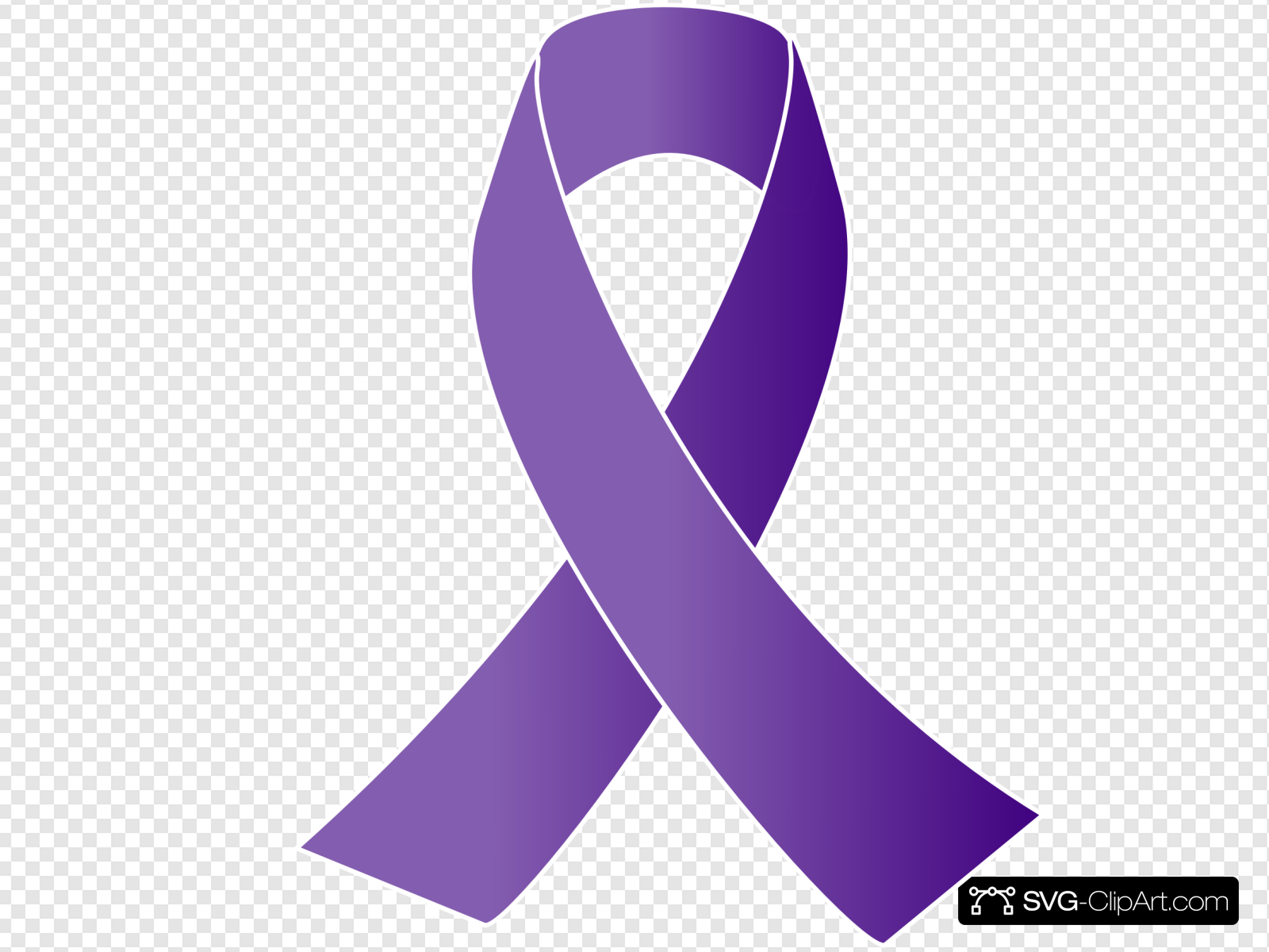 Purple Awareness Ribbon Clip art, Icon and SVG.