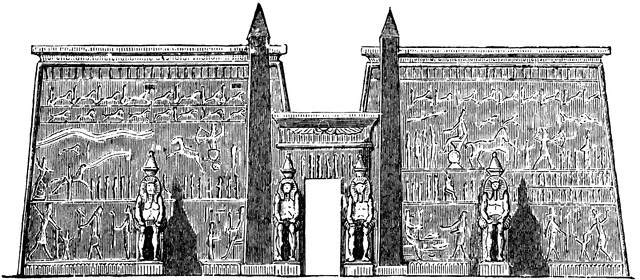 Pylon at the Palace at Luxor.