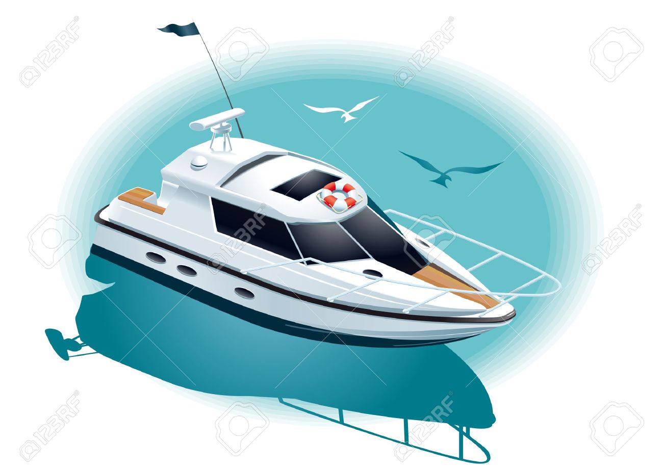luxury yacht clipart images