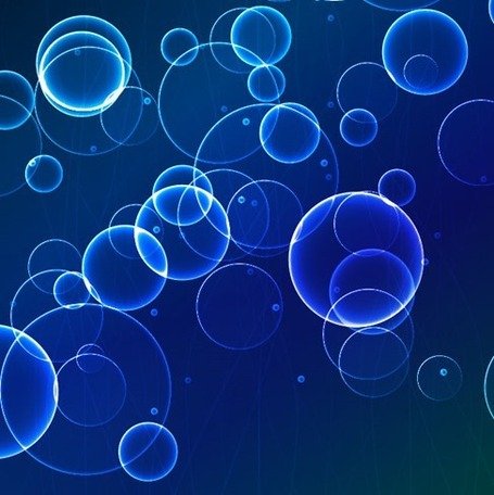 Fondo burbujas de luz azul Clipart Picture Free Download.