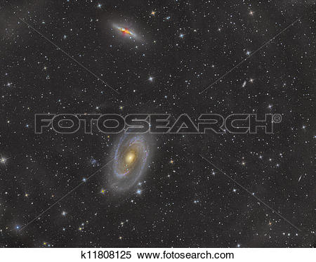 Stock Image of M81 and M82 k11808125.