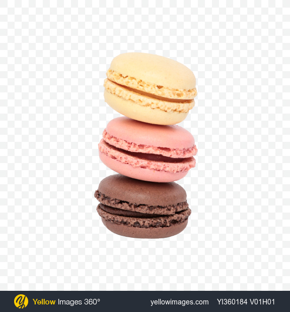 Download Macarons Transparent PNG on Yellow Images 360°.