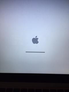 MacBook Pro stuck on loading screen trying to boot from new.