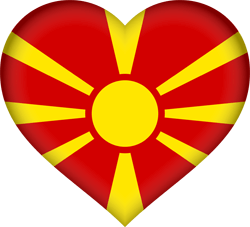 Macedonia flag clipart.