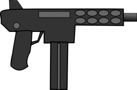 Machine gun clipart.