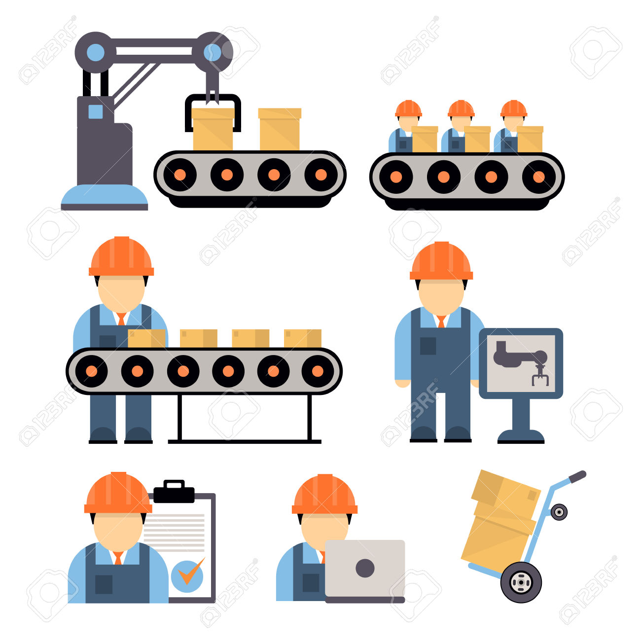 Machine production line clipart 20 free Cliparts | Download images on ...
