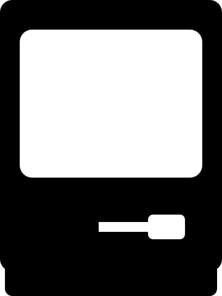Macintosh Plus clip art Free vector in Open office drawing.