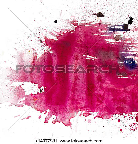 Clipart of macro texture watercolor spot blotch is isolated on a.