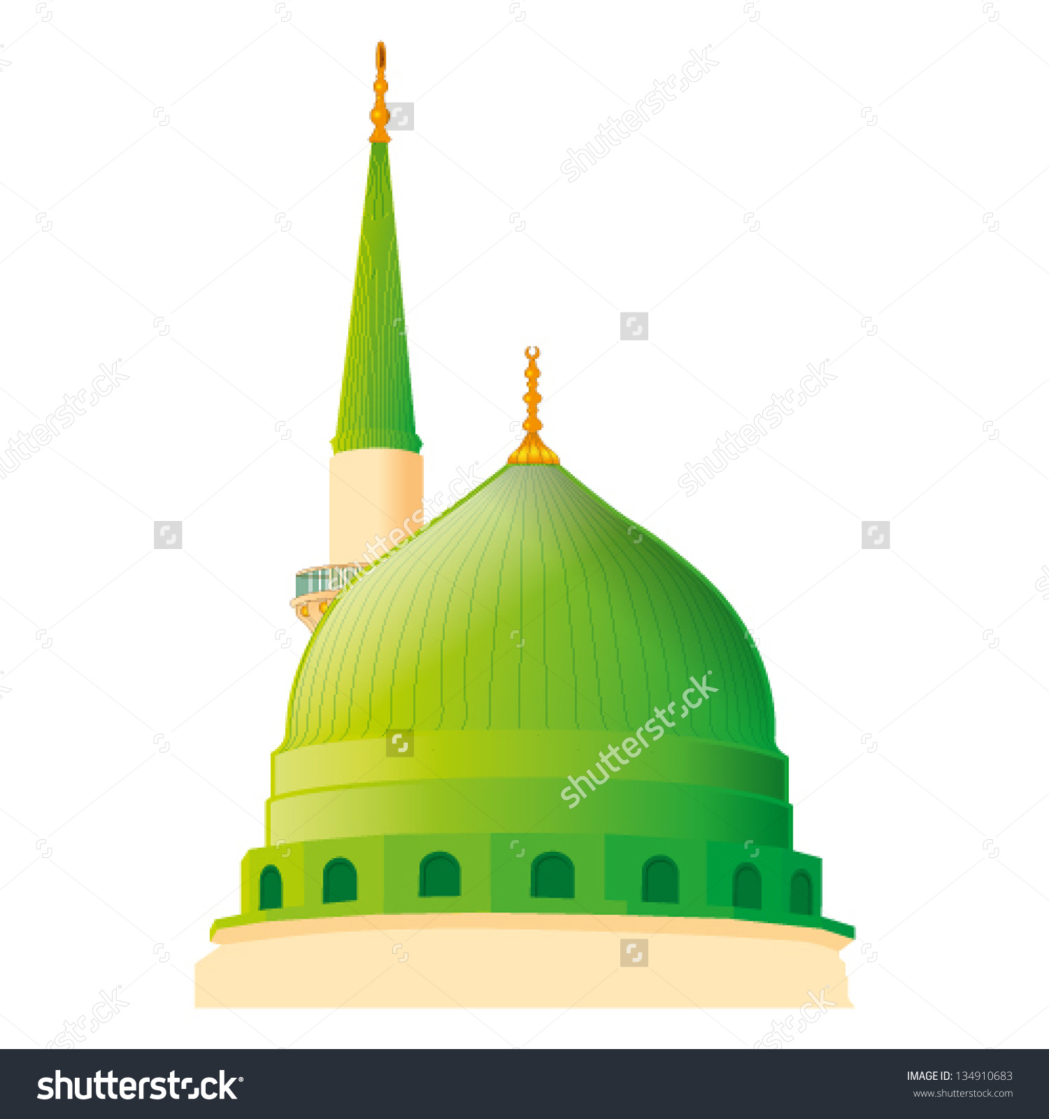 Clipart madina sharif.