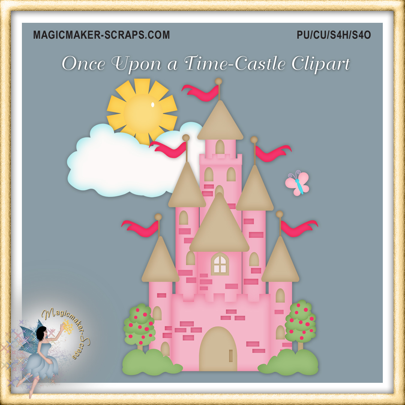 Candyland Castle Clipart.