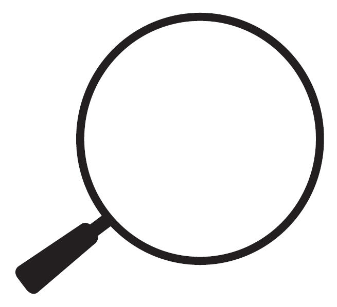 Magnifying lens clipart.
