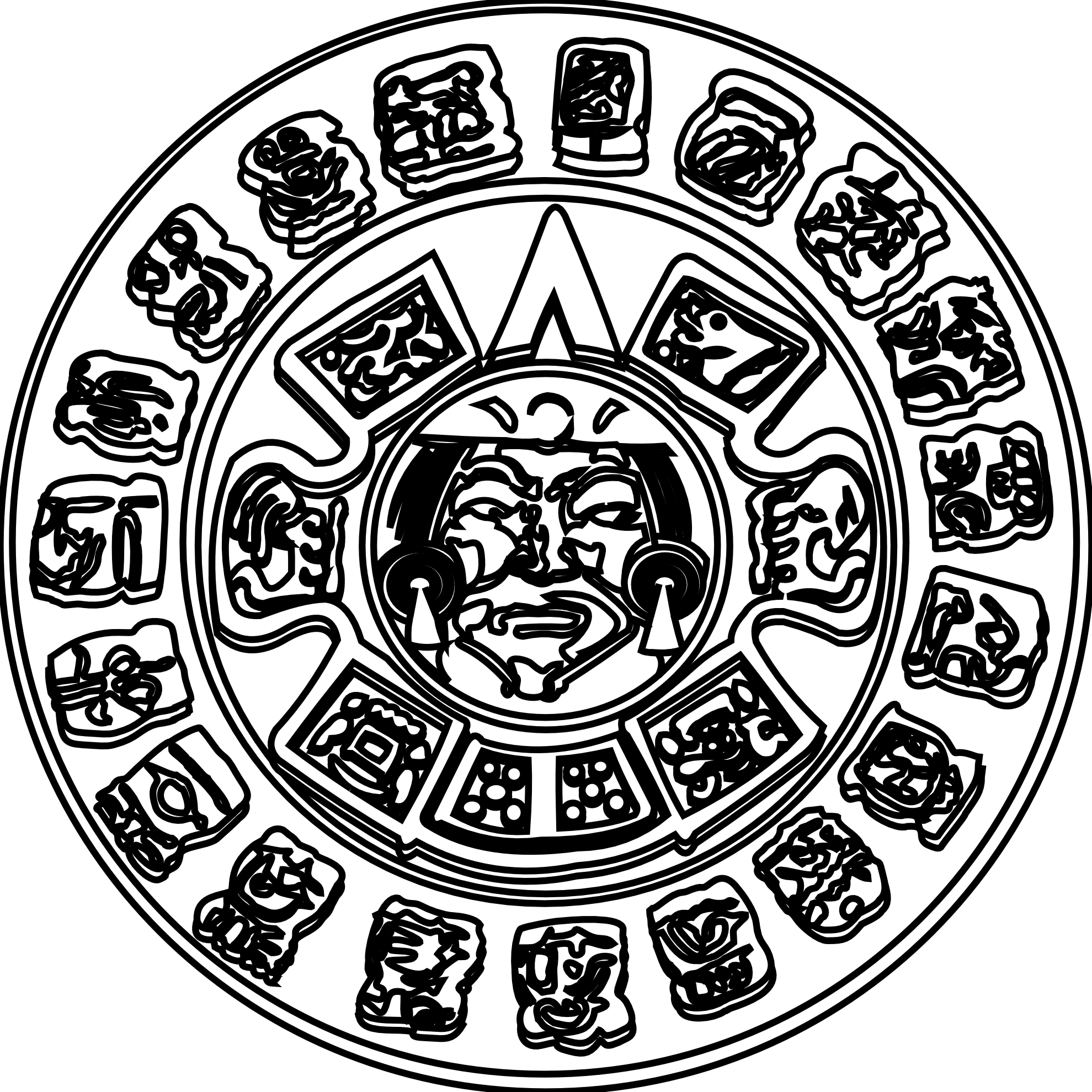 Mayan Calendar Clipart.