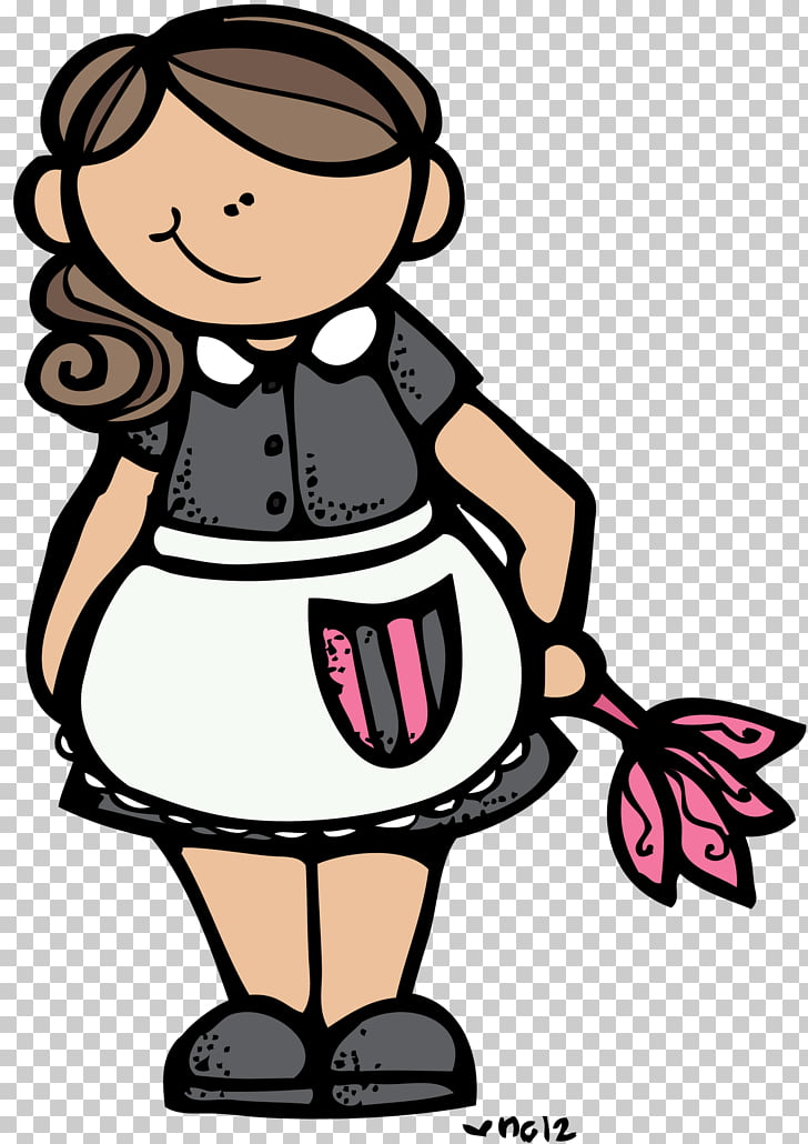 Maid service Cleaner , Black Housekeeper s PNG clipart.