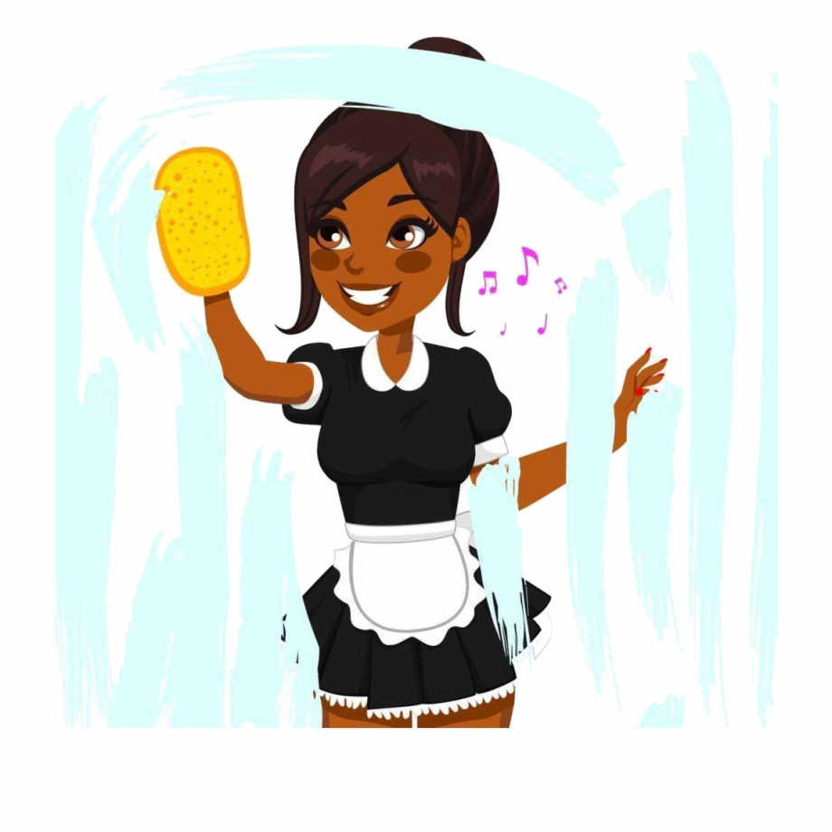 Clean Clipart Maid Cleaning.