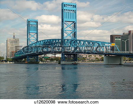Pictures of Jacksonville, FL, Florida, Main Street Bridge spans.