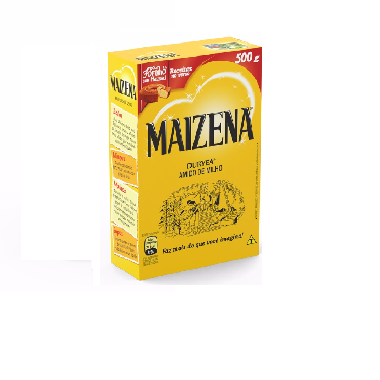 Amido de Milho Maizena 500g.