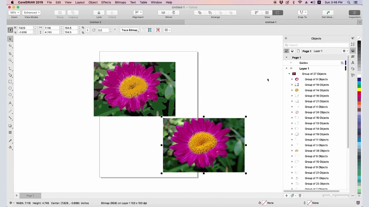 How to Make Clipart from a Photo in CorelDRAW (Mac).