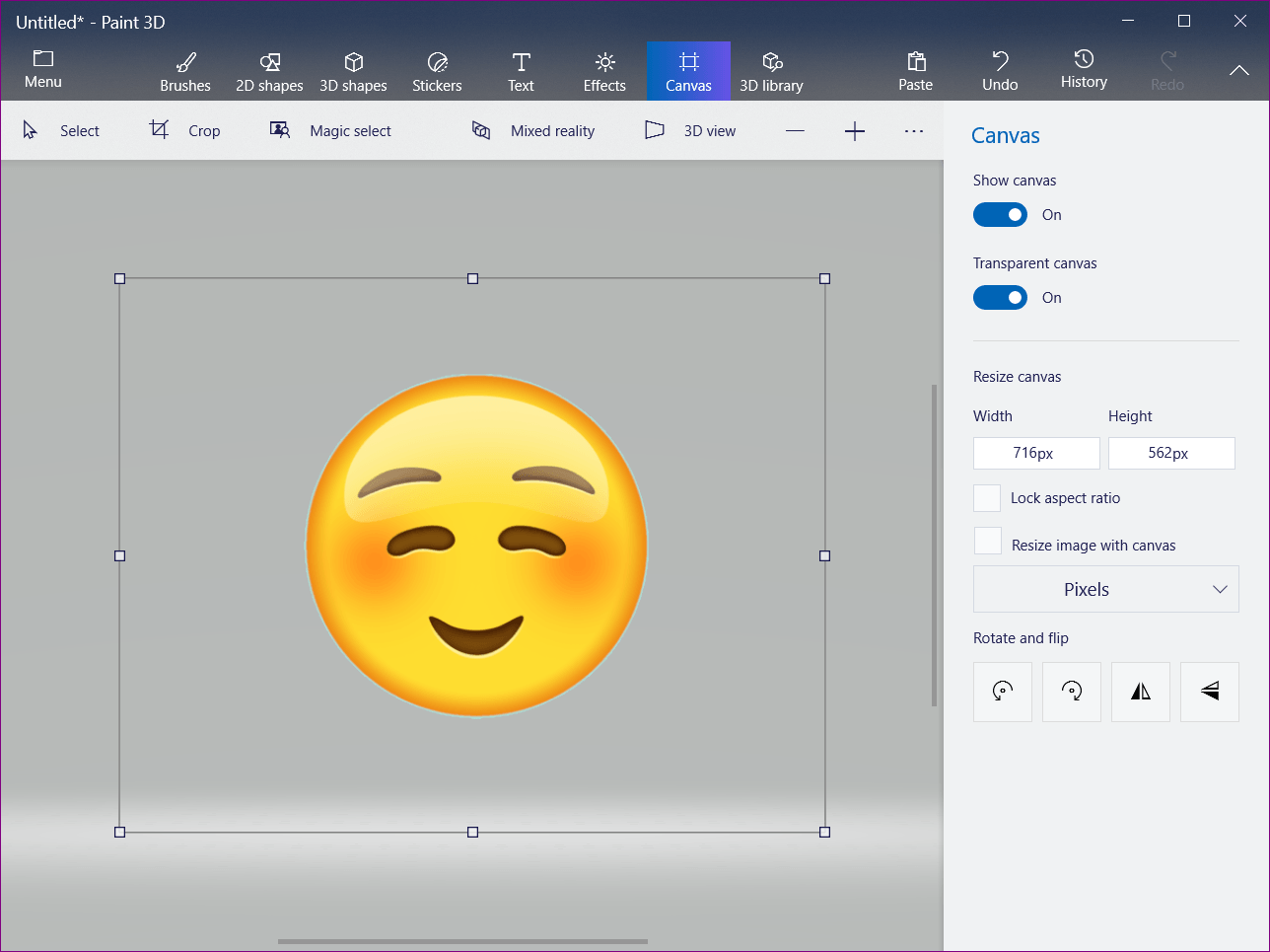 How to Make Background Transparent in Paint 3D.