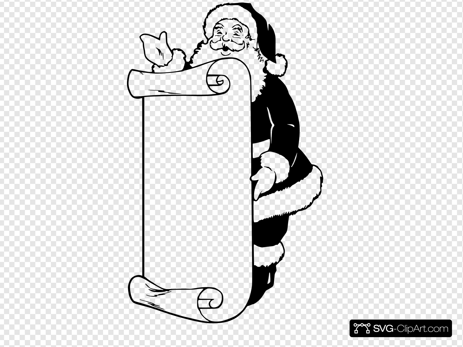 Make A Santa List Clip art, Icon and SVG.