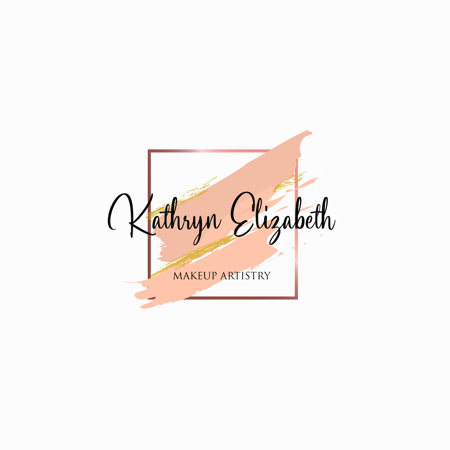 Elegant, Feminine, Makeup Logo Design for Kathryn Elizabeth.