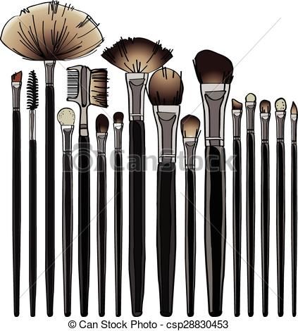 Makeup brush Clip Art Vector Graphics. 2,913 Makeup brush.