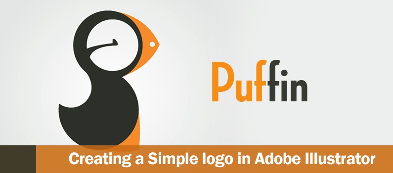 How to Create a Cool and Simple Puffin logo using Adobe.