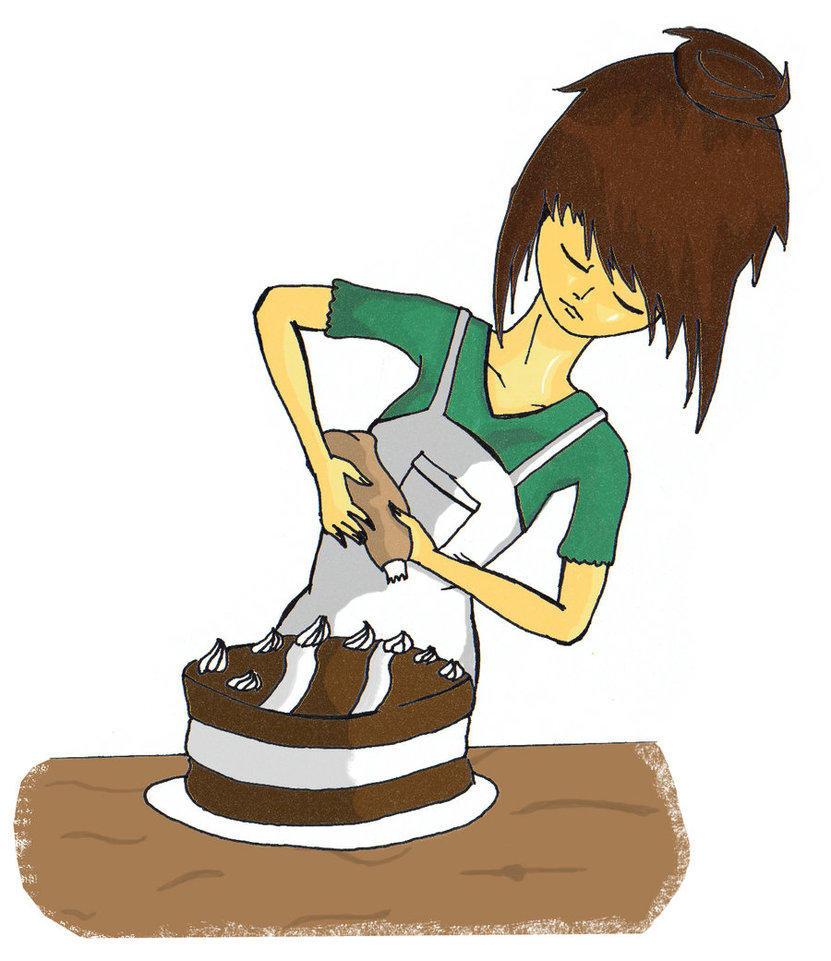 She can t stand. Make a Cake рисунок. Рисунок she is making a Cake. Девочка печет торт. Готовим торт мультяшка.