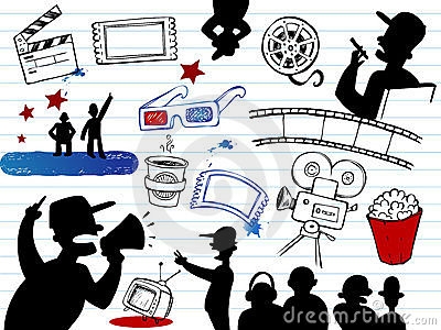 Movie making clipart.