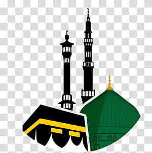 Symbols of Islam Star and crescent Mecca, Ramadan.