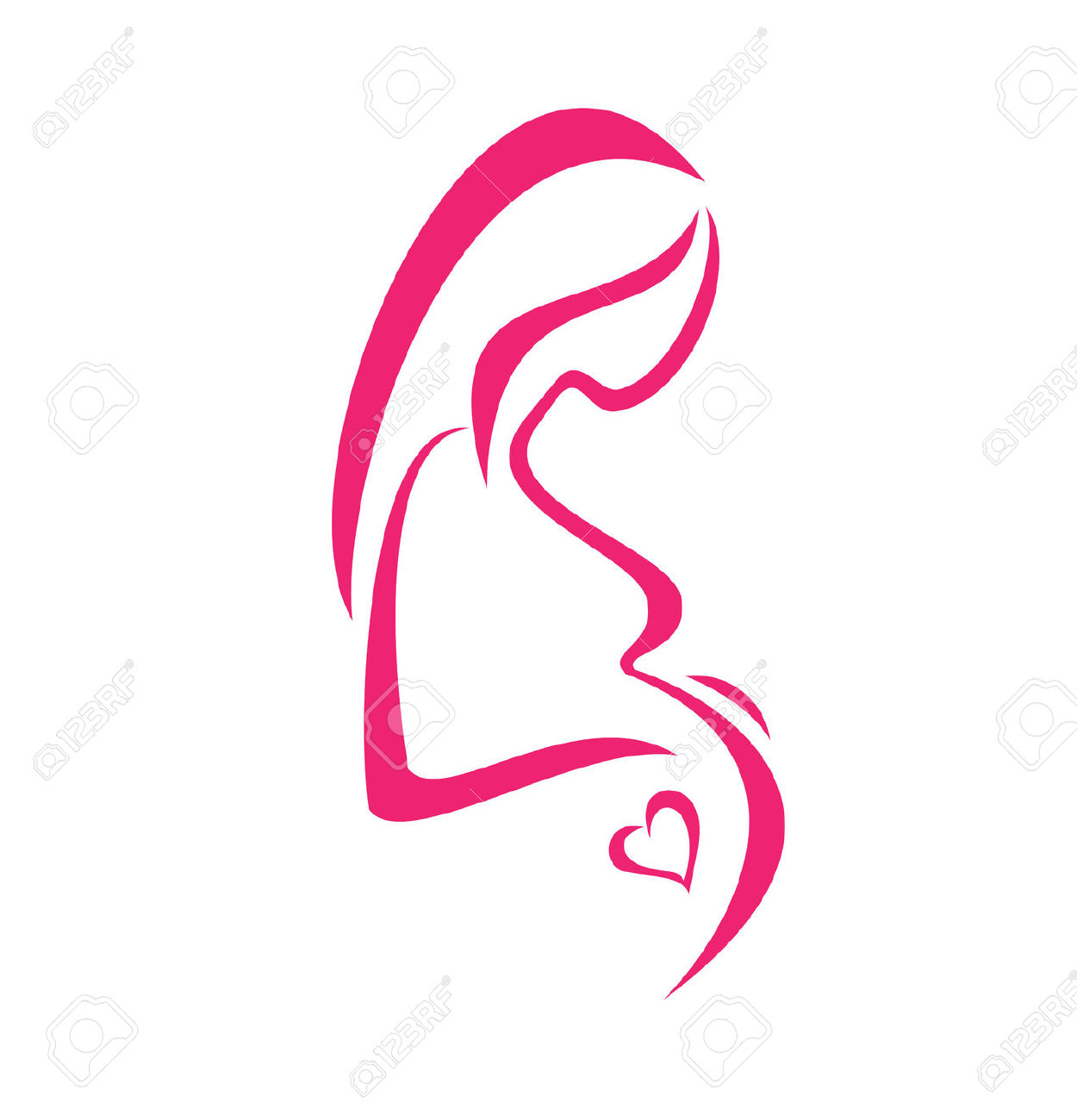 Pregnancy clip art images.