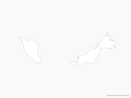 Vector Maps of Malaysia.