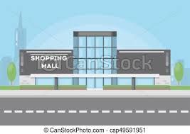 Image result for shopping mall building clipart.
