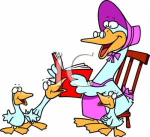 Mother goose clipart.