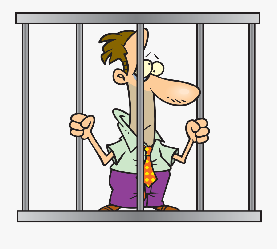 Person Behind Bars Cartoon , Free Transparent Clipart.