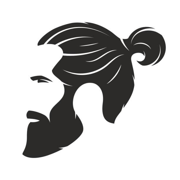 Man Bun Illustrations, Royalty.