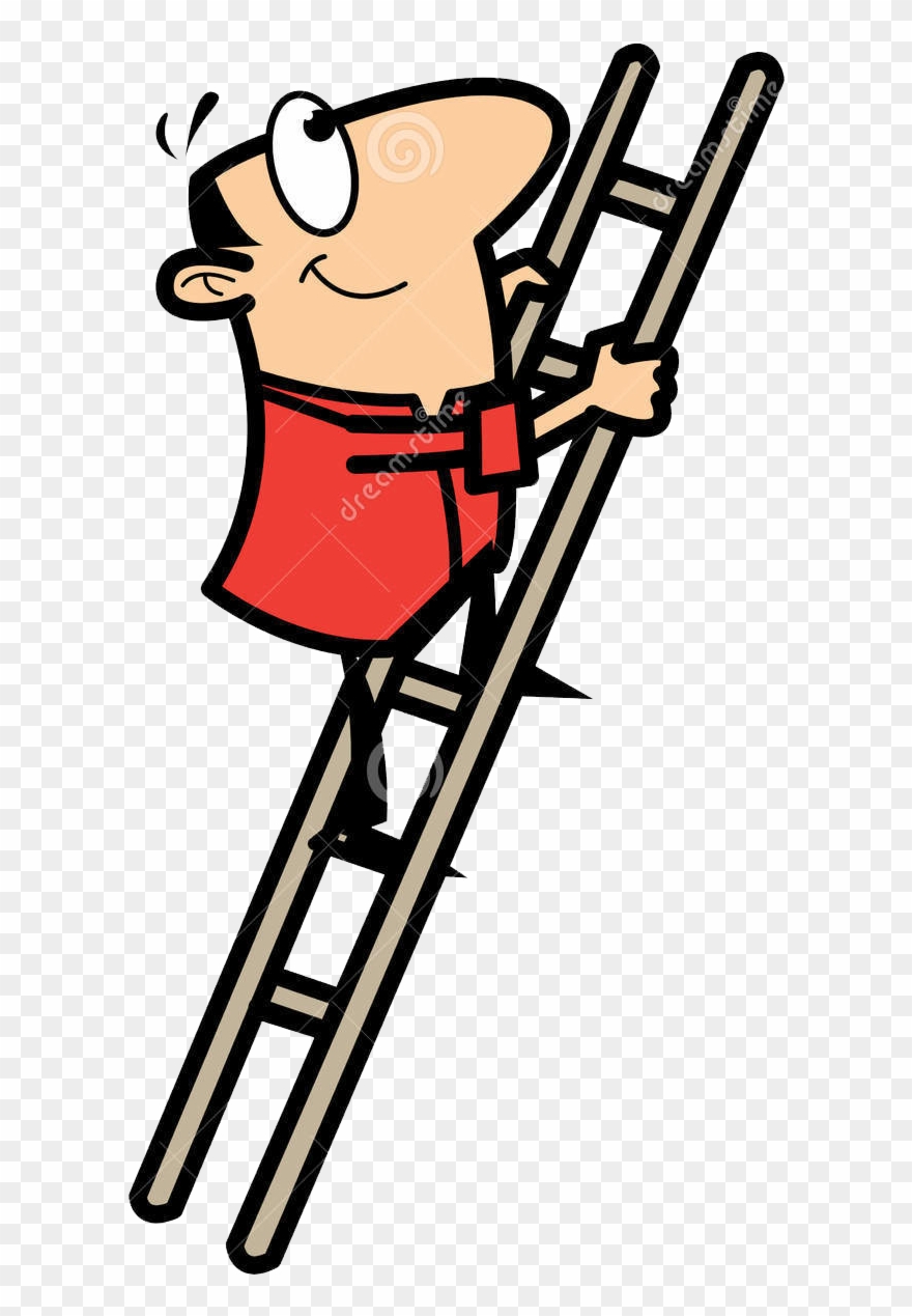 Image Freeuse Stock Climbing A Ladder Clipart.